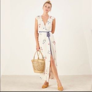 Reformation Haven Dress NWT Princess Diana Wrap Maxi